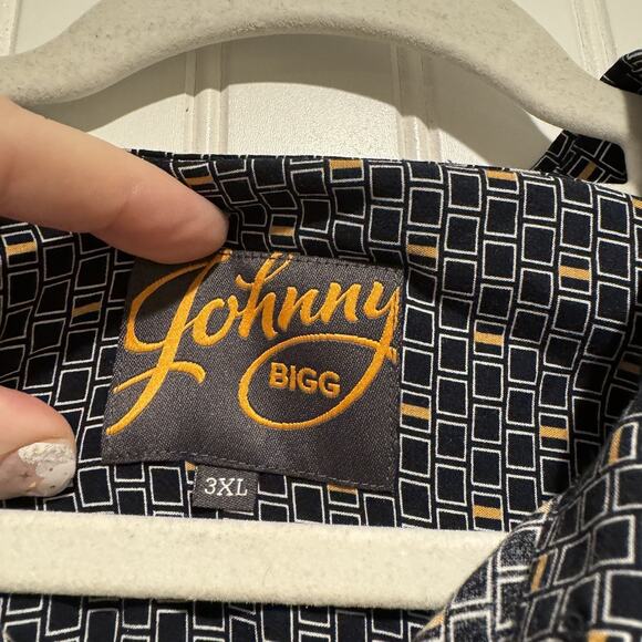 Johnny Bigg Printed Button Up Shirt Short Sleeves Mens 3X - Picture 3 of 5